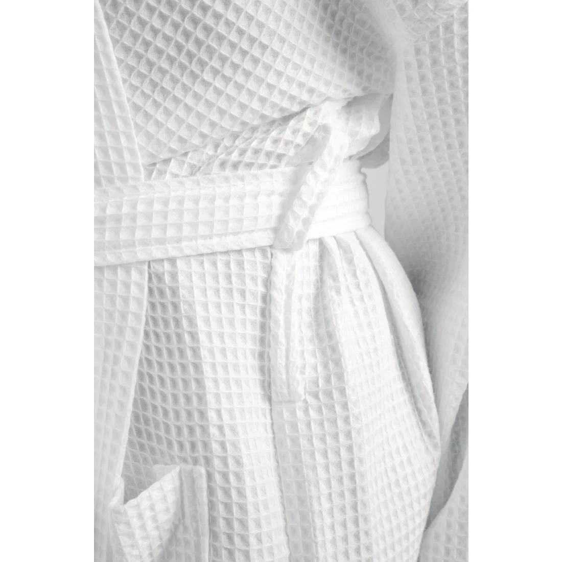 Mitre Essentials Honeycomb Bathrobe Large White - Image 4
