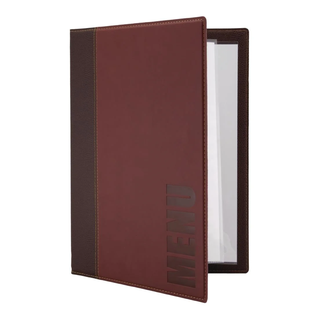 Securit Contemporary Menu Cover Bordeaux A4 - Image 3