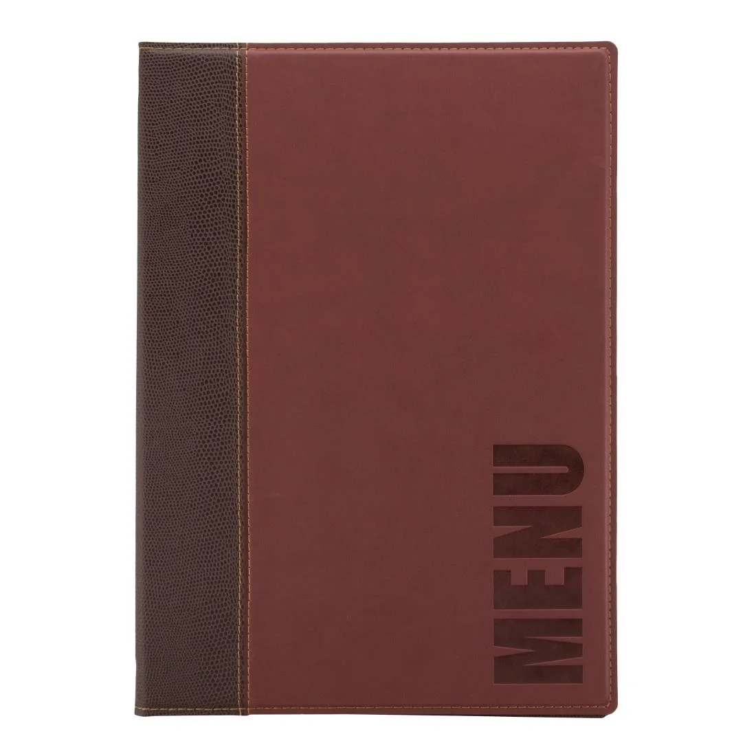 Securit Contemporary Menu Cover Bordeaux A4 - Image 1