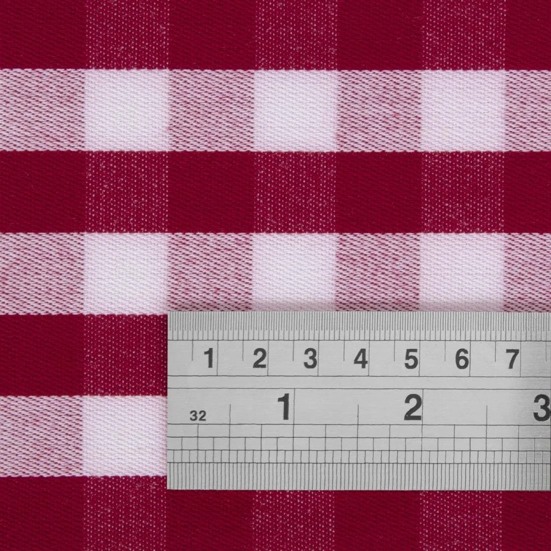 Gingham Polyester Napkins Red Check (10 Pack) - Image 2
