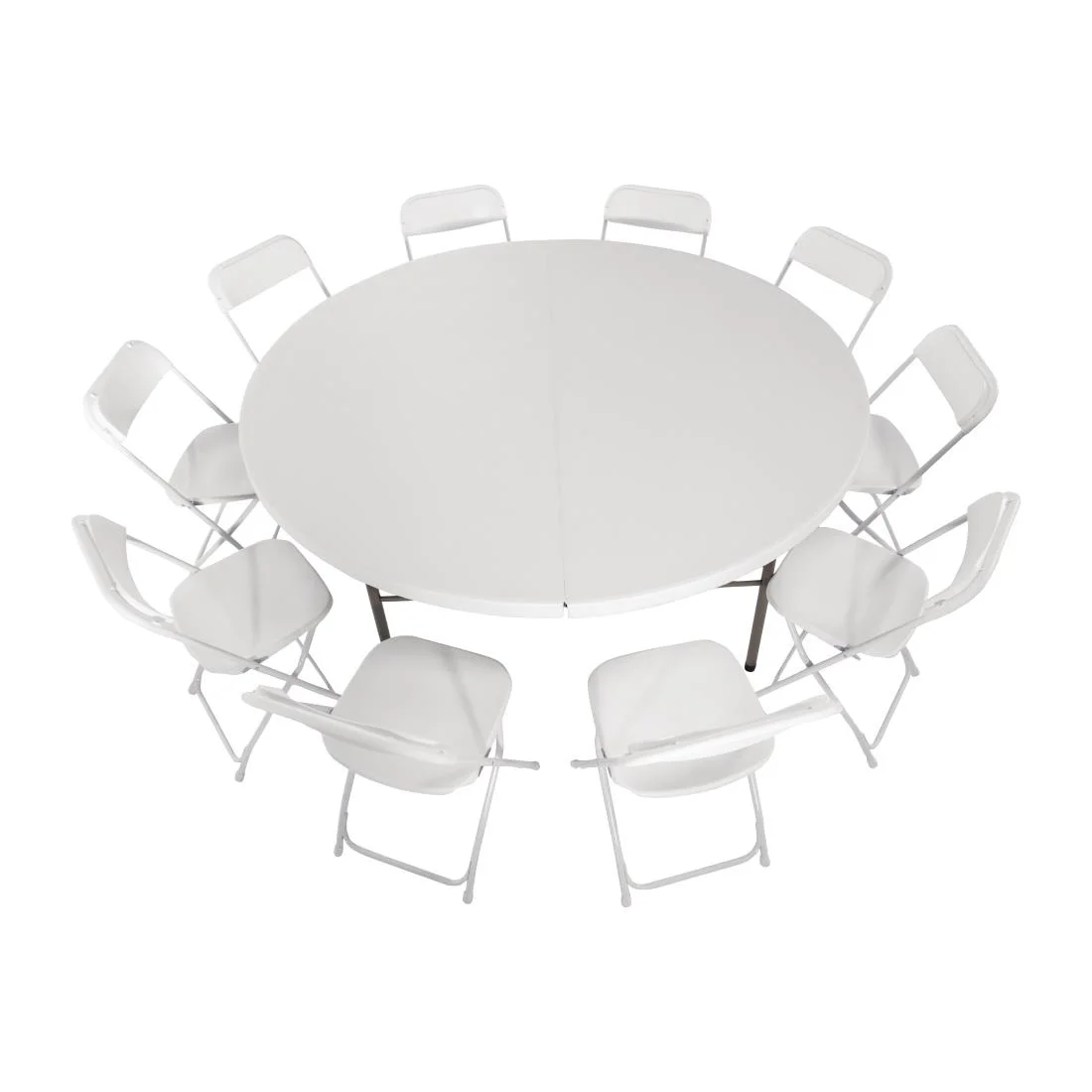 Bolero 6ft Round Centre-folding Table - Image 5
