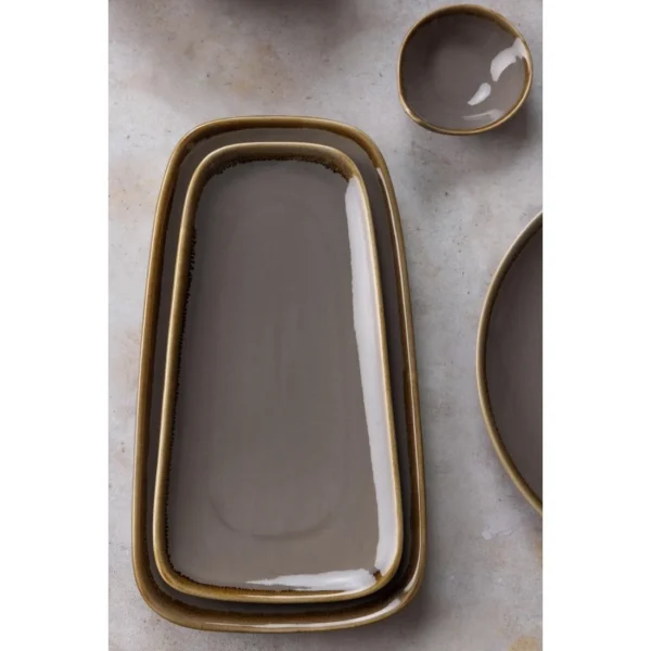 Olympia Kiln Platter Smoke 335mm
