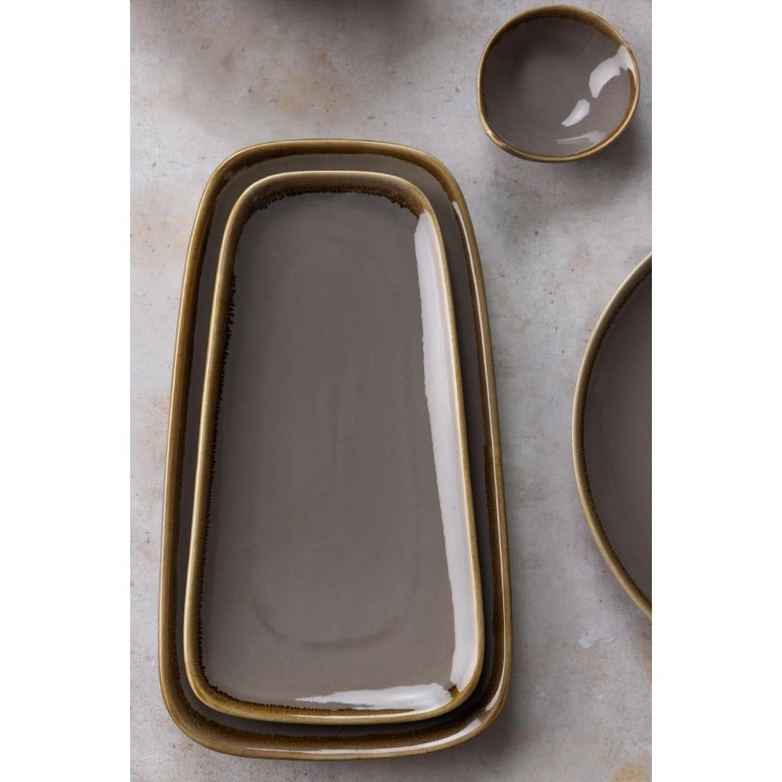 Olympia Kiln Platter Smoke 335mm