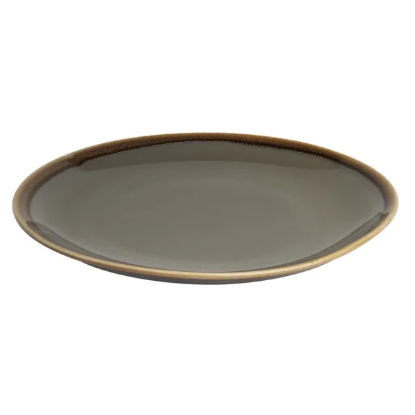 Olympia Kiln Round Coupe Plate Smoke 280mm
