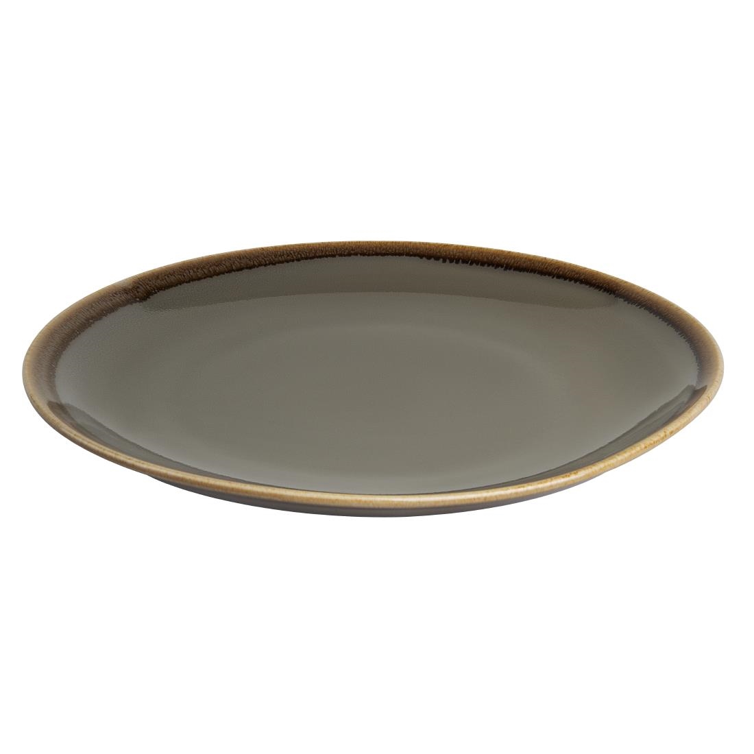 Olympia Kiln Round Coupe Plate Smoke 280mm