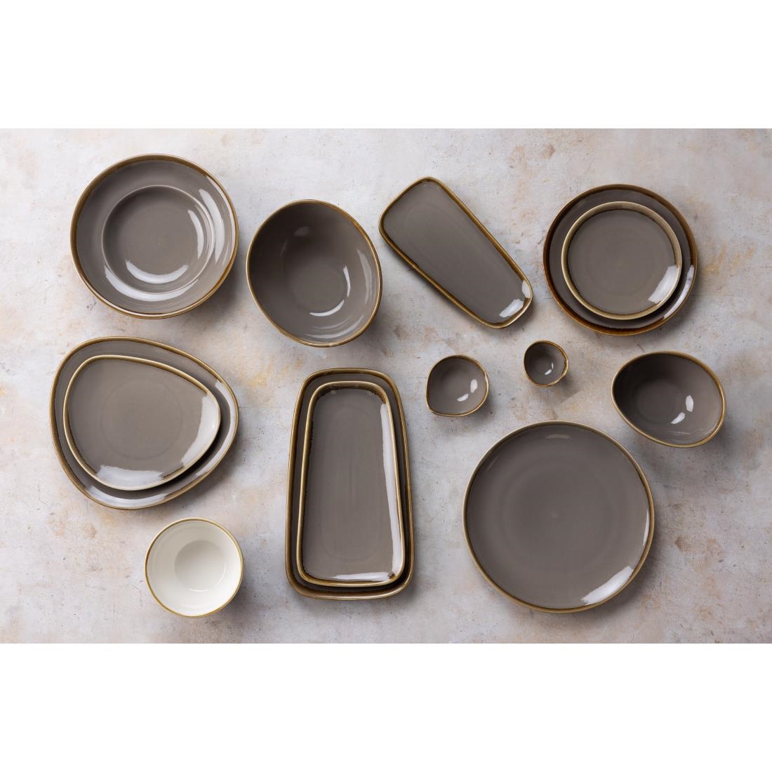 Olympia Kiln Platter Smoke 260mm