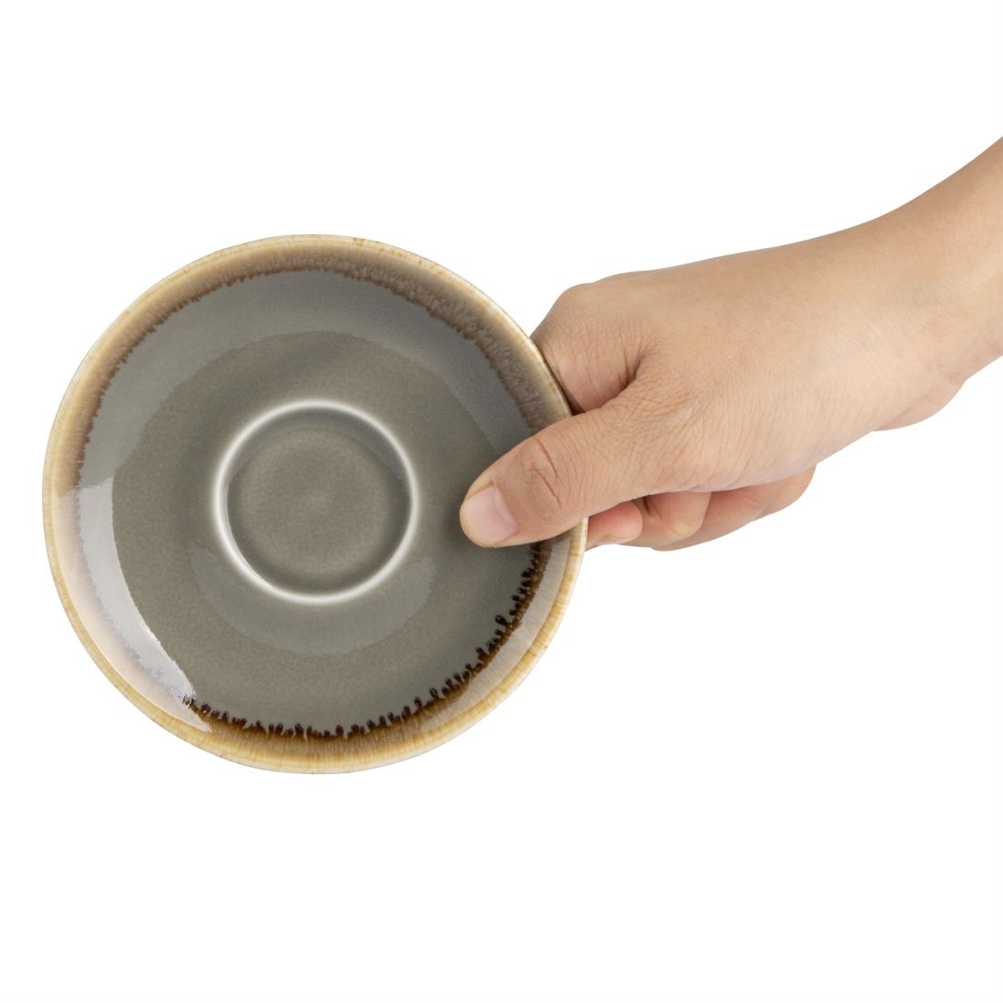 Olympia Kiln Espresso Saucer Smoke