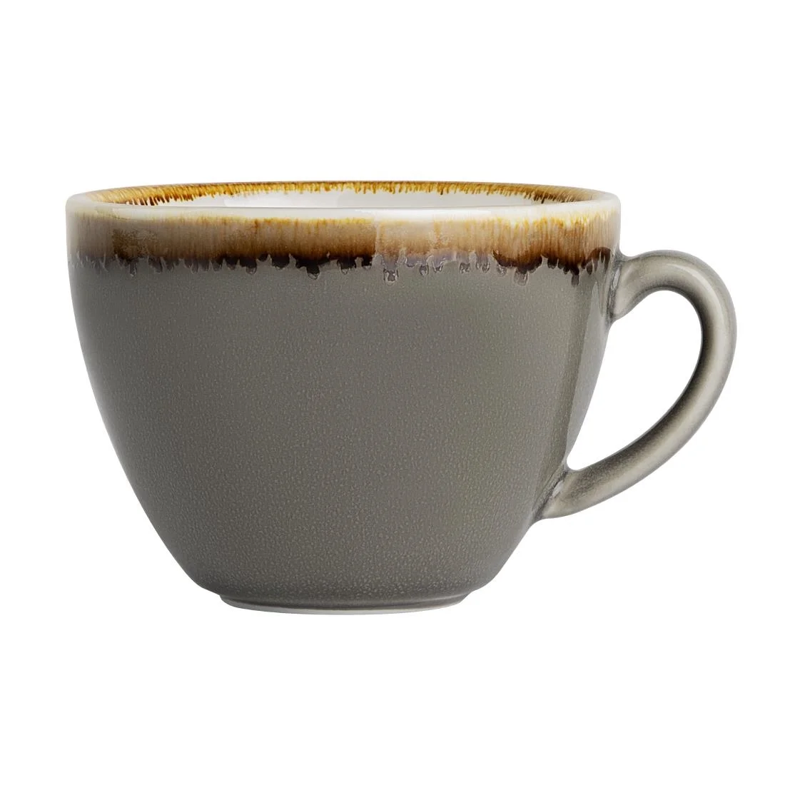Olympia Kiln Cappuccino Cup Smoke 230ml - Image 3