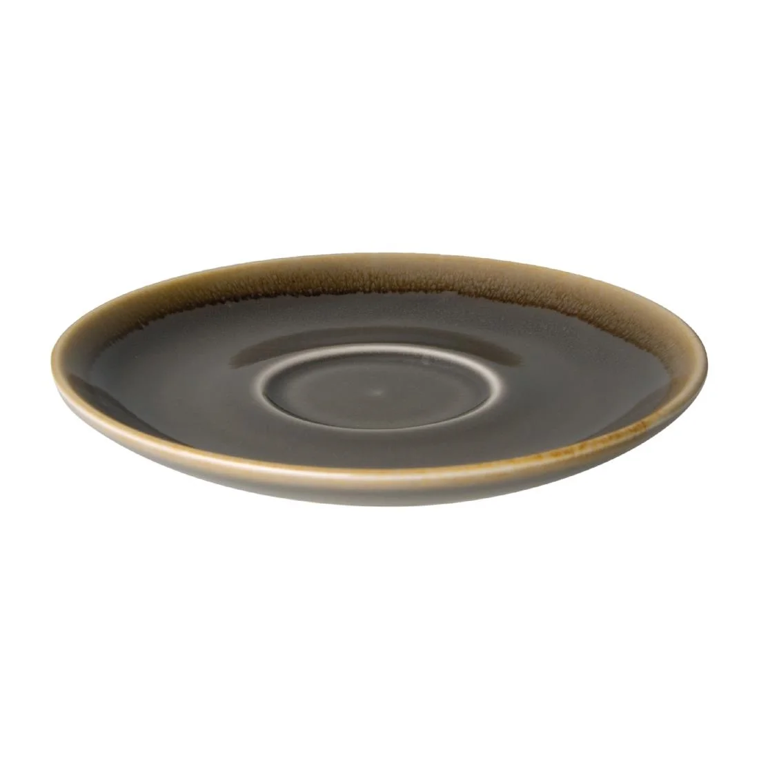 Olympia Kiln Cappuccino Saucer Smoke 140mm - Image 5