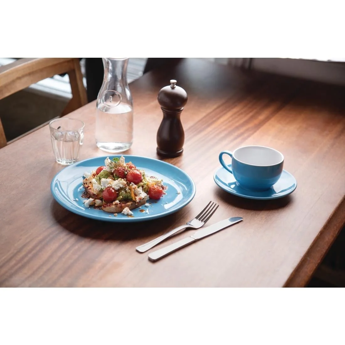 Olympia Cafe Coffee Cup Blue 228ml - Image 3
