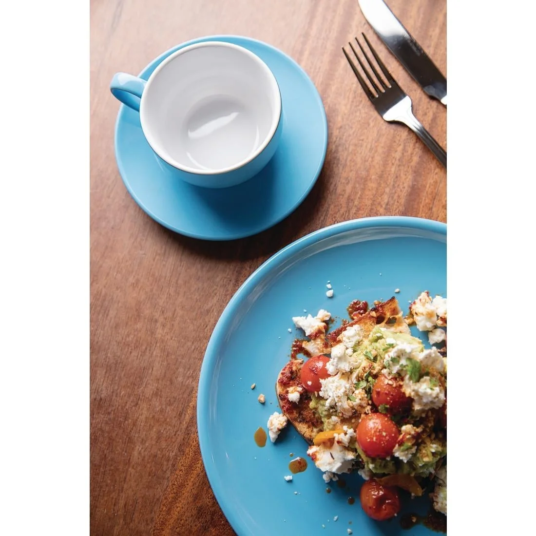 Olympia Cafe Coffee Cup Blue 228ml - Image 2