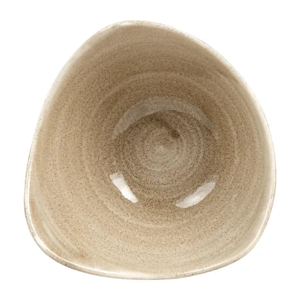 Churchill Stonecast Patina Antique Triangle Bowls Taupe 153mm