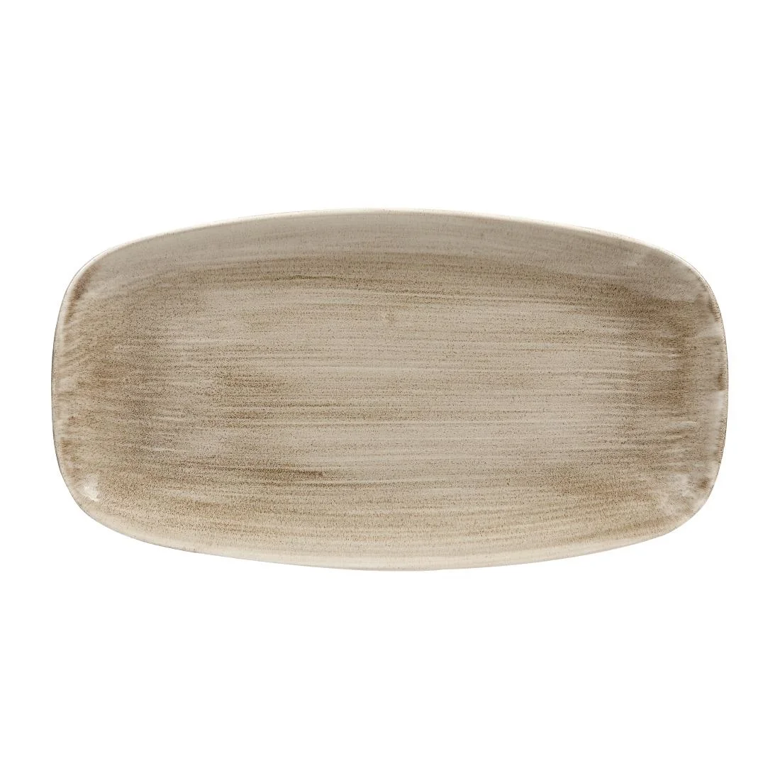 Churchill Stonecast Patina Antique Rectangular Plates Taupe 355mm