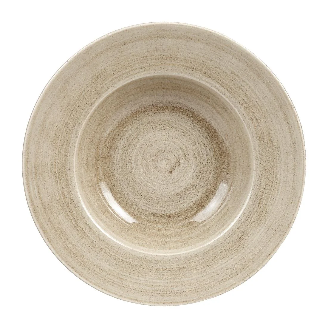 Churchill Stonecast Patina Antique Round Wide Rim Bowls Taupe 280mm - Image 2