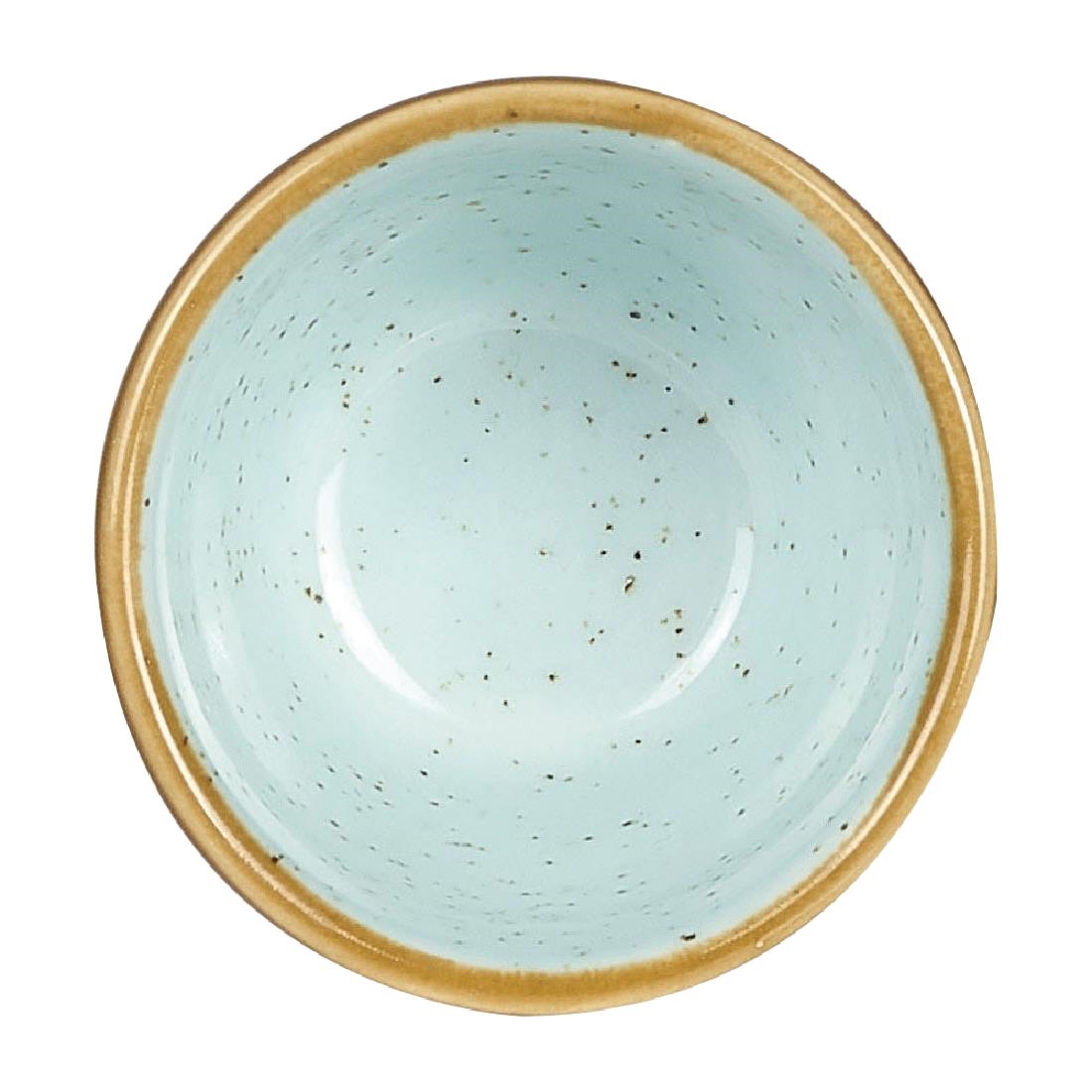 Churchill Stonecast Round Dip Pots Duck Egg Ripple 57mm