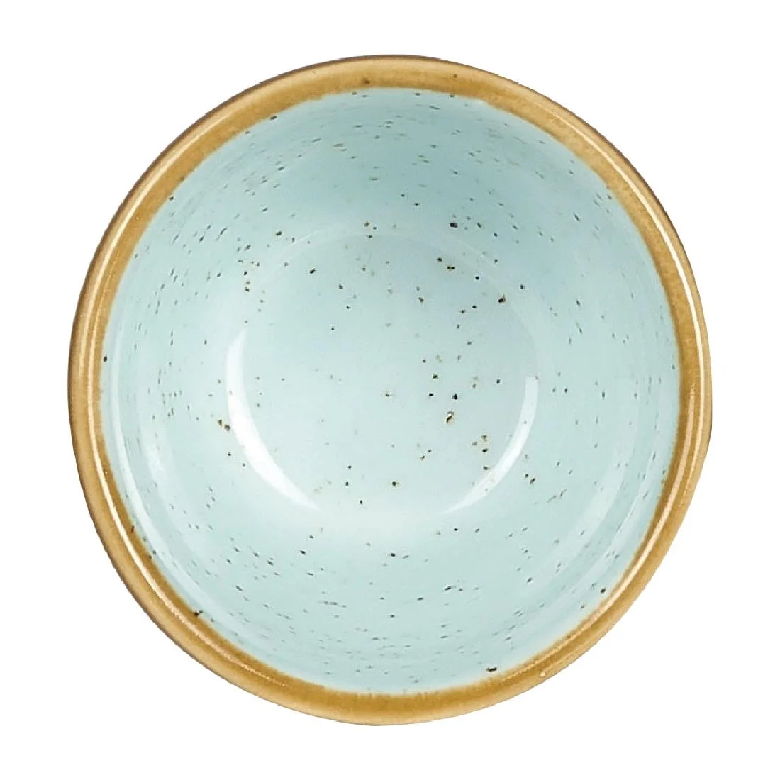 Churchill Stonecast Round Dip Pots Duck Egg Ripple 57mm - Image 2