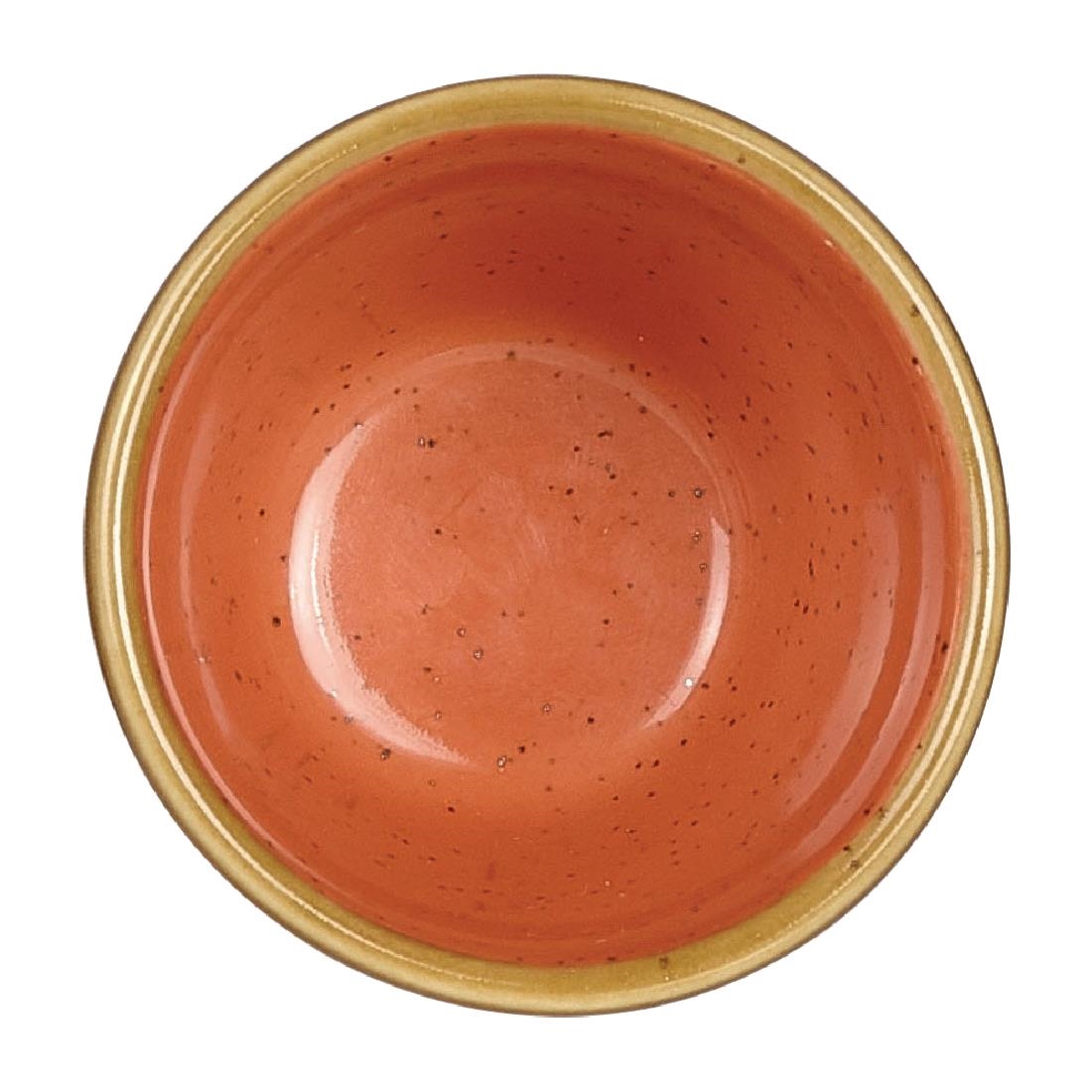Churchill Stonecast Spiced Orange Ripple Dip Pots 57oz