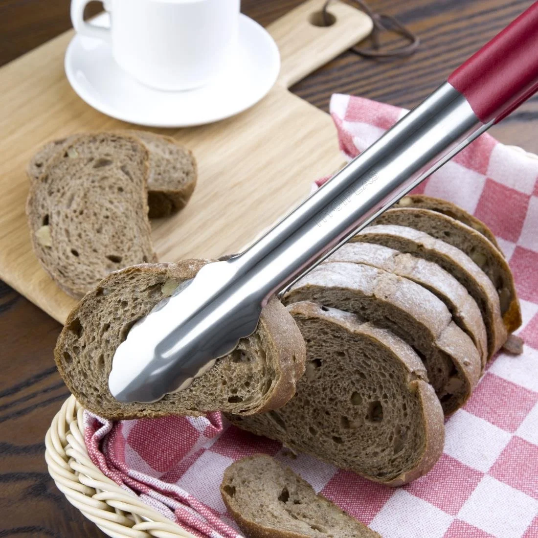 Hygiplas Colour Coded Serving Tong Red 405mm - Image 5