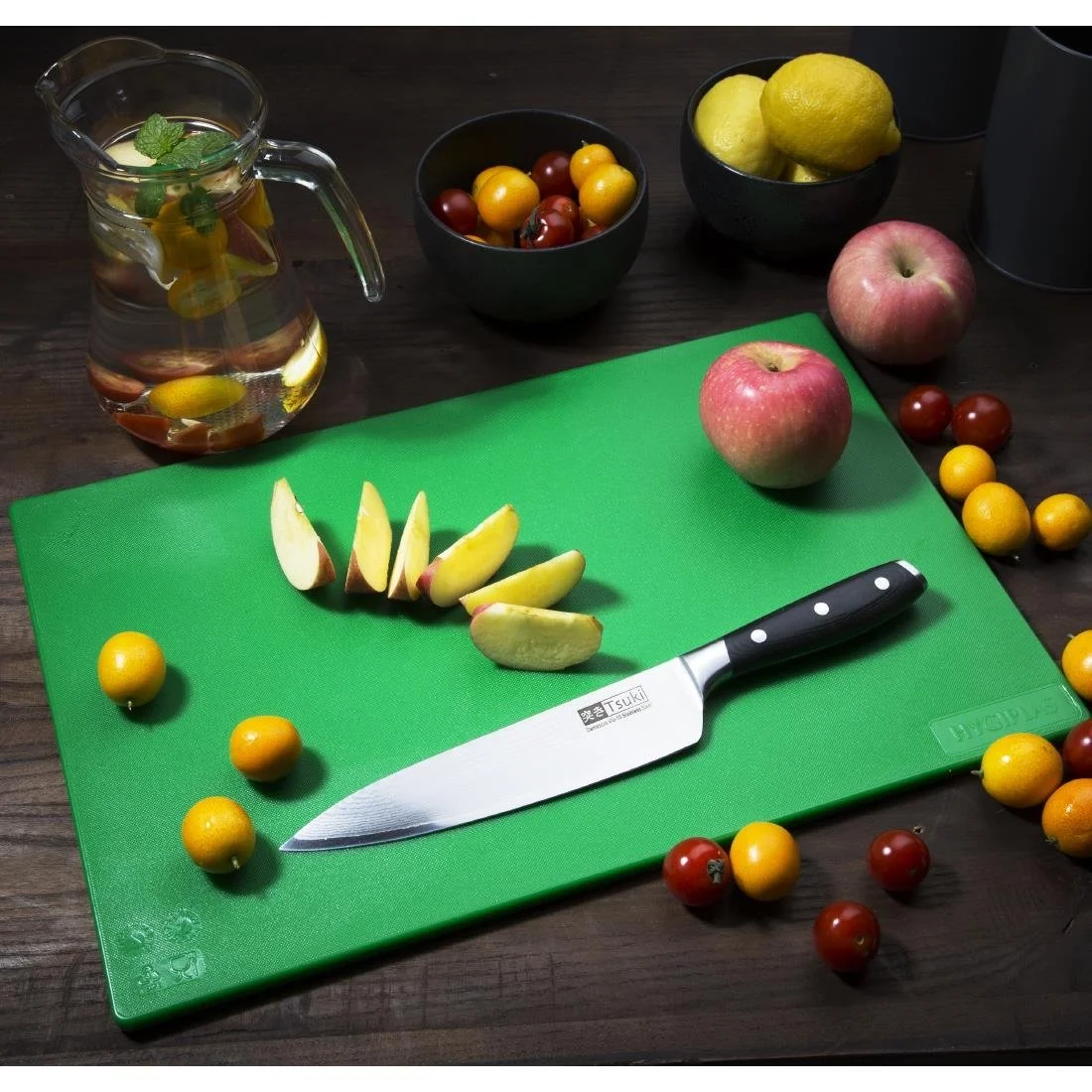 Hygiplas Low Density Antibacterial 6-Piece Chopping Board Set 450x300x10mm - Image 4