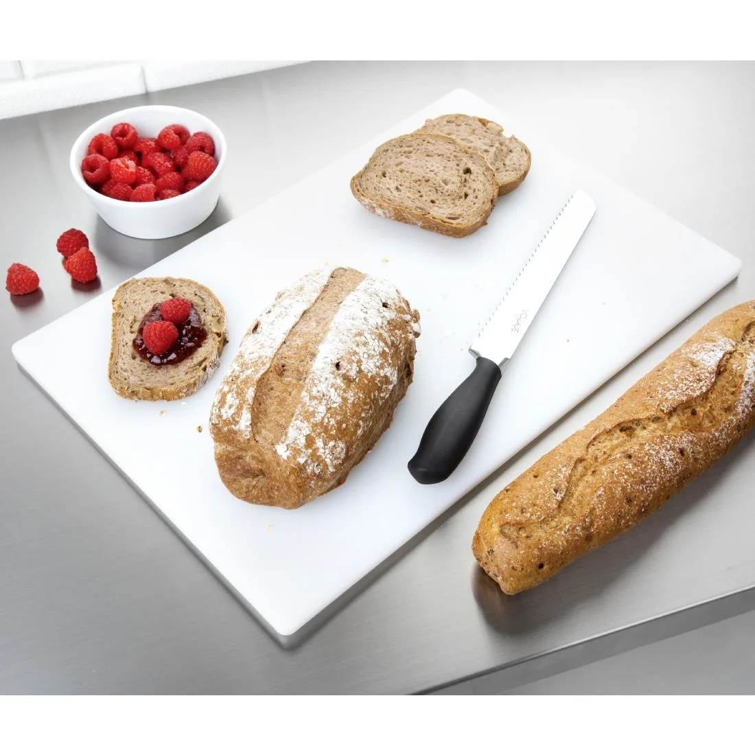 Hygiplas Low Density Antibacterial 6-Piece Chopping Board Set 450x300x10mm - Image 5