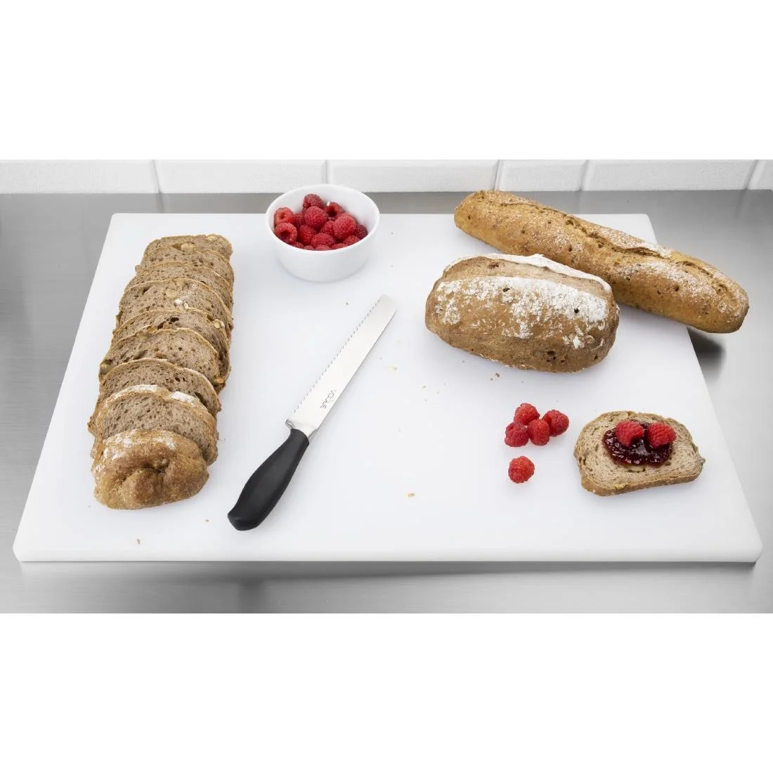 Hygiplas Extra Thick Low Density White Chopping Board - Image 5