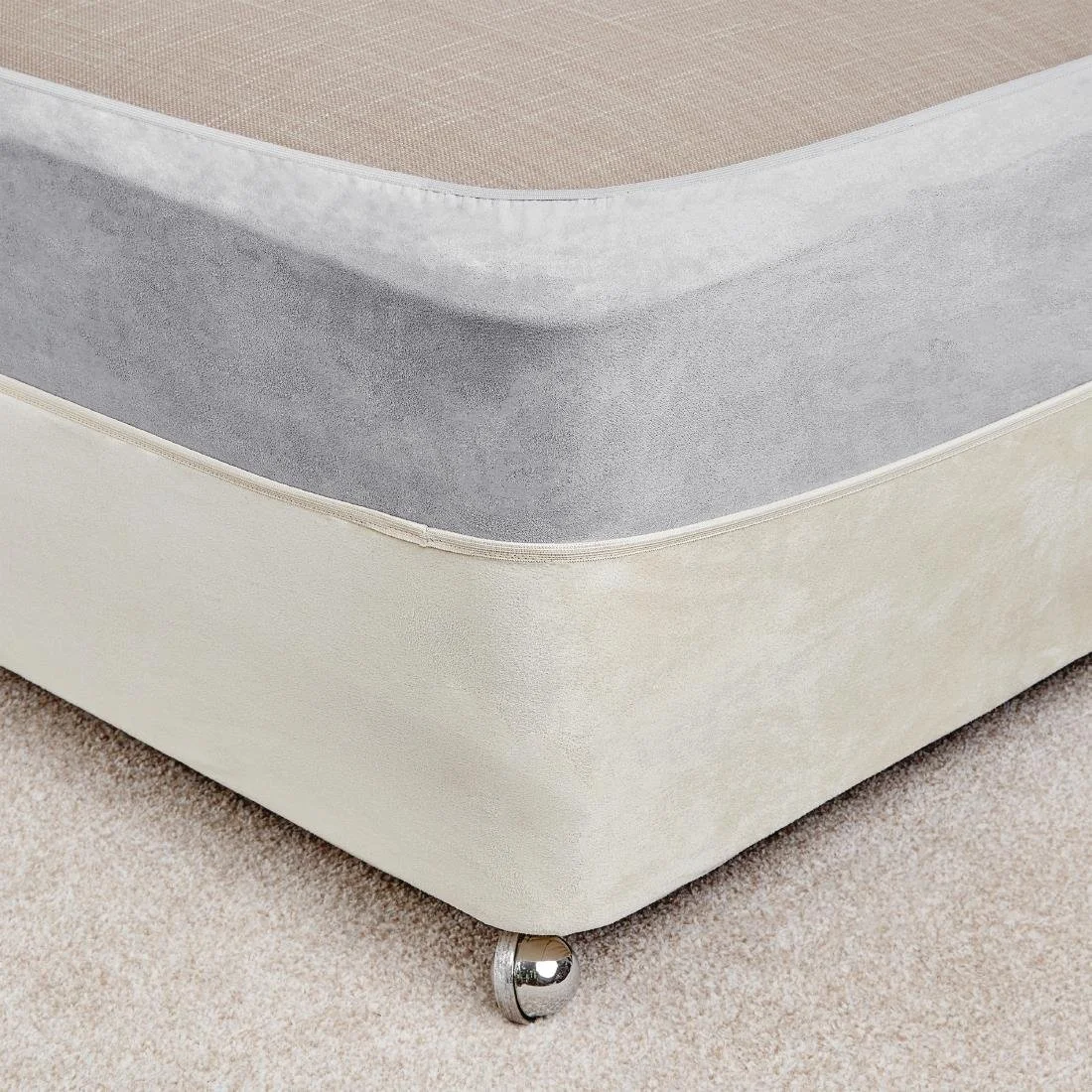 Mitre Essentials Divan Bed Base Wrap Grey - Image 2