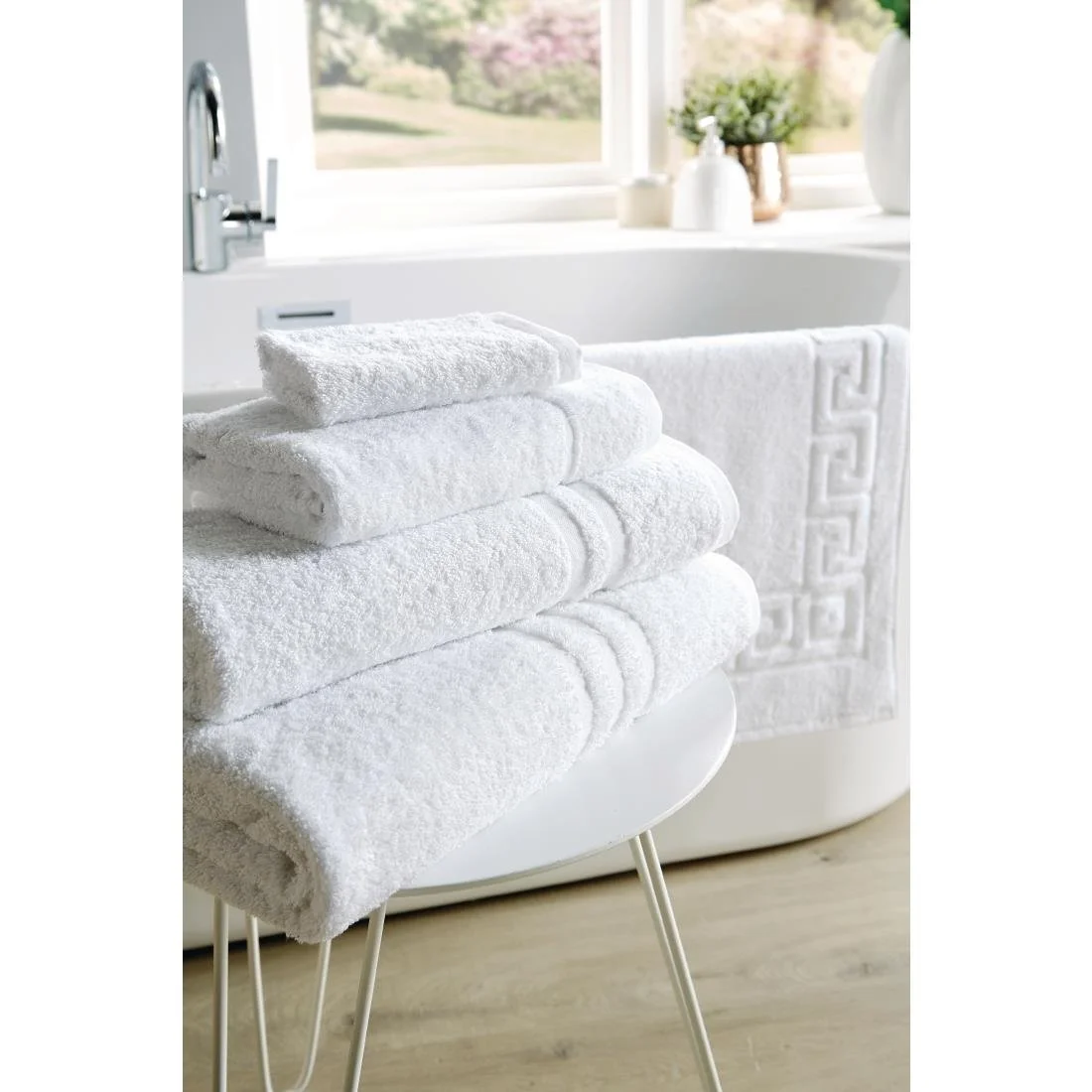 Mitre Eco Towel - White Bath Mat 500x760mm - Image 3
