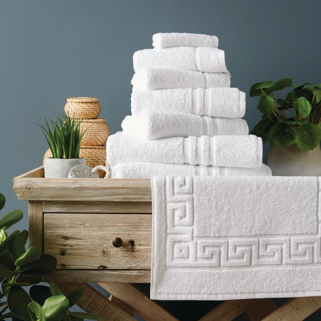Eco Towel White Face Cloth 30x30cm (10 Pack) - Image 7