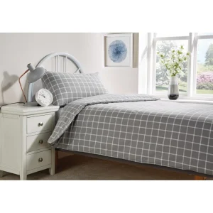 Mitre Essentials Stirling Duvet Cover Grey