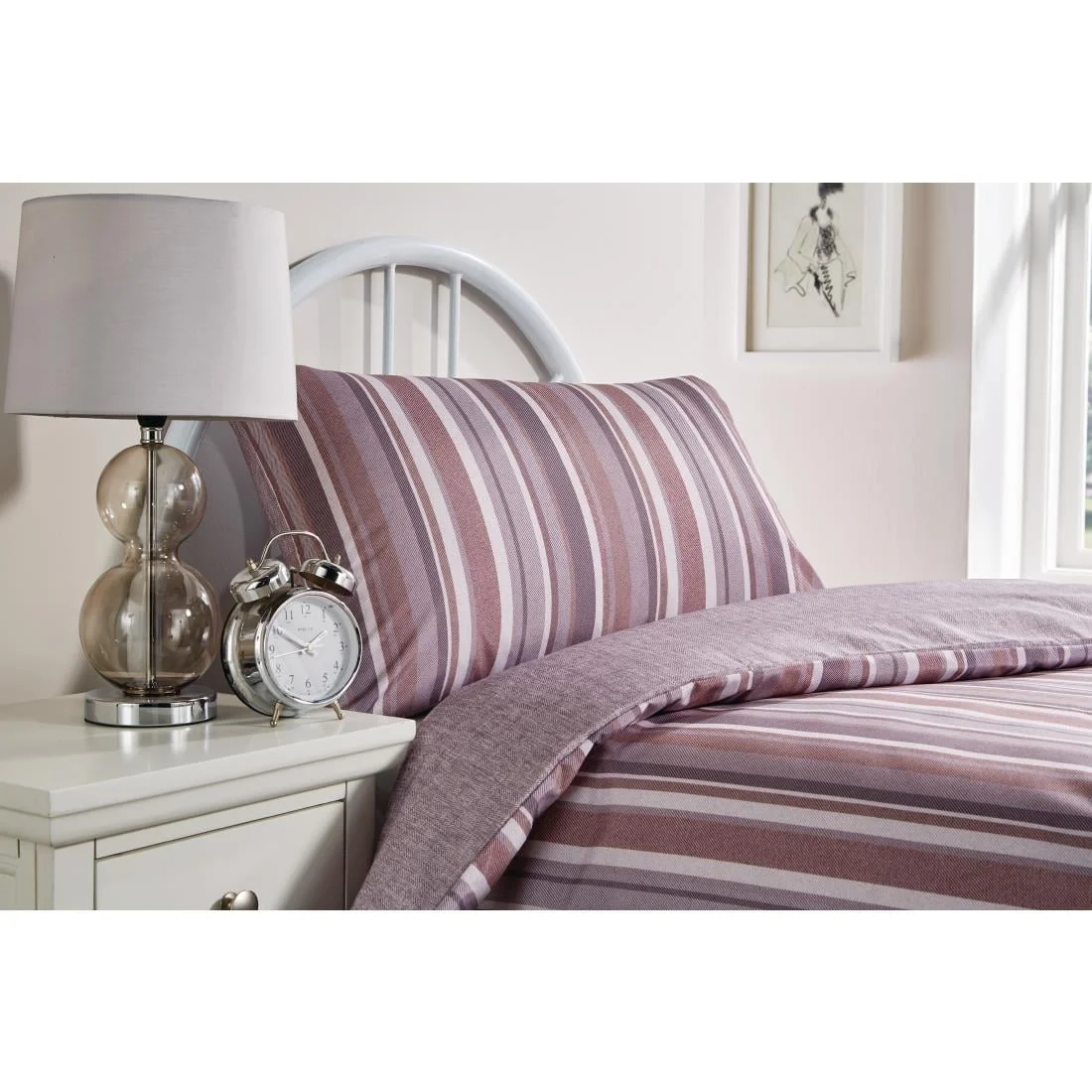 Mitre Essentials Fiorella Duvet Cover Cream Single - Image 2