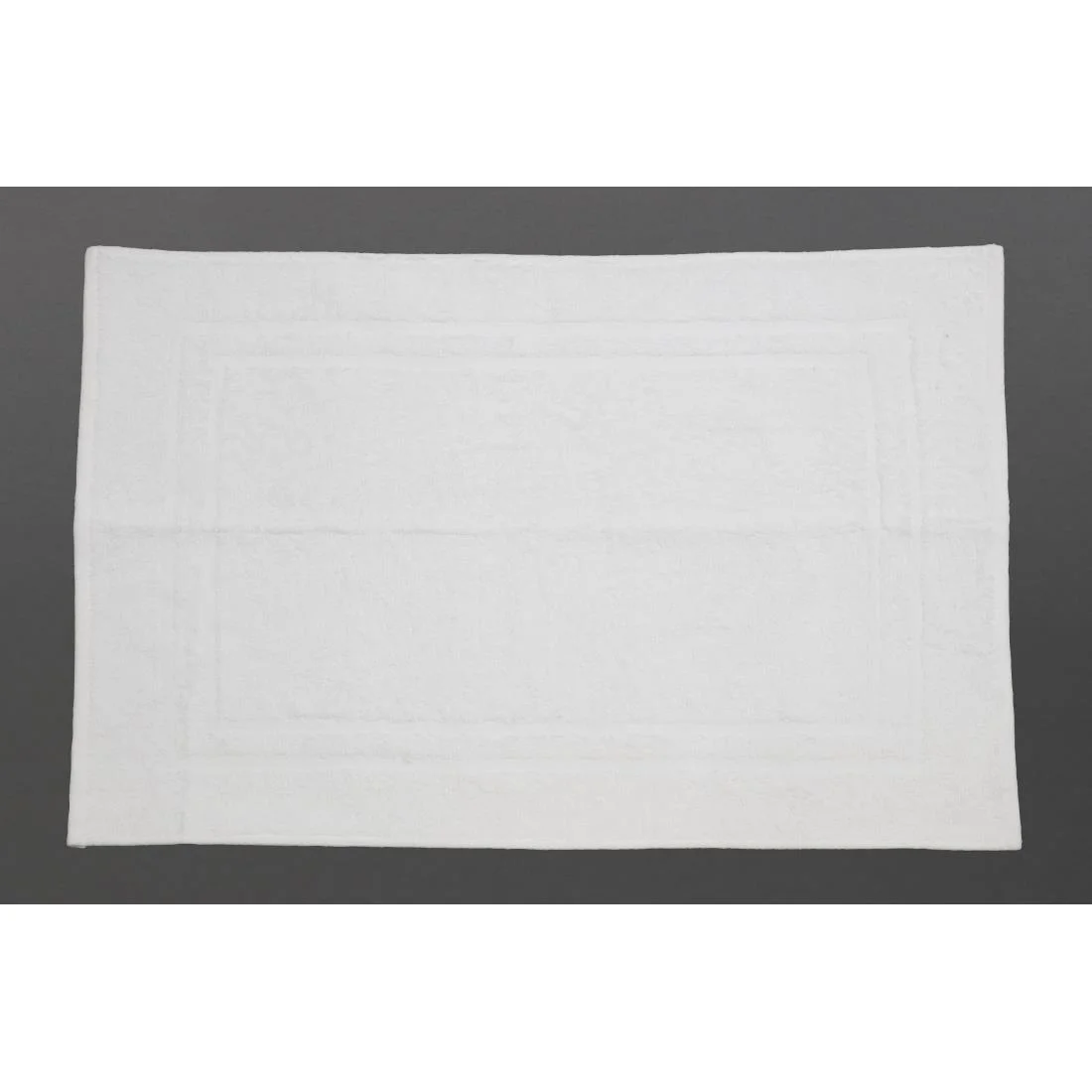 EcoKnit Bath Mat White, 800gsm - Image 2