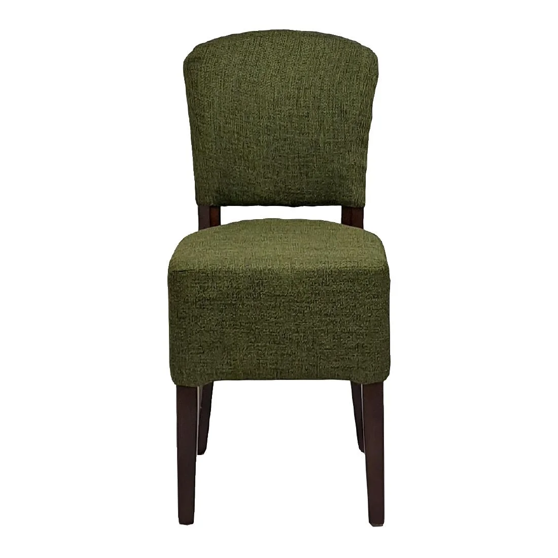 Hanoi Dining Chair In Dark Walnut with Shetland Forest Seatpad (Pack of 2) - Image 2
