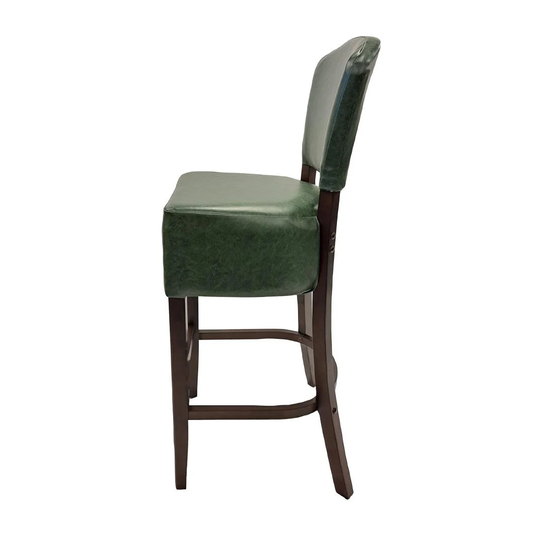 Hanoi Bar Chair in Dark Walnut with Bison Cedar Vinyl - Image 2