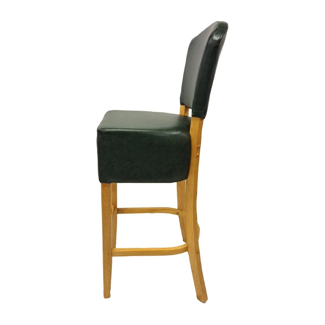 Hanoi Bar Chair in Soft Oak with Bison Cedar Vinyl - Image 3