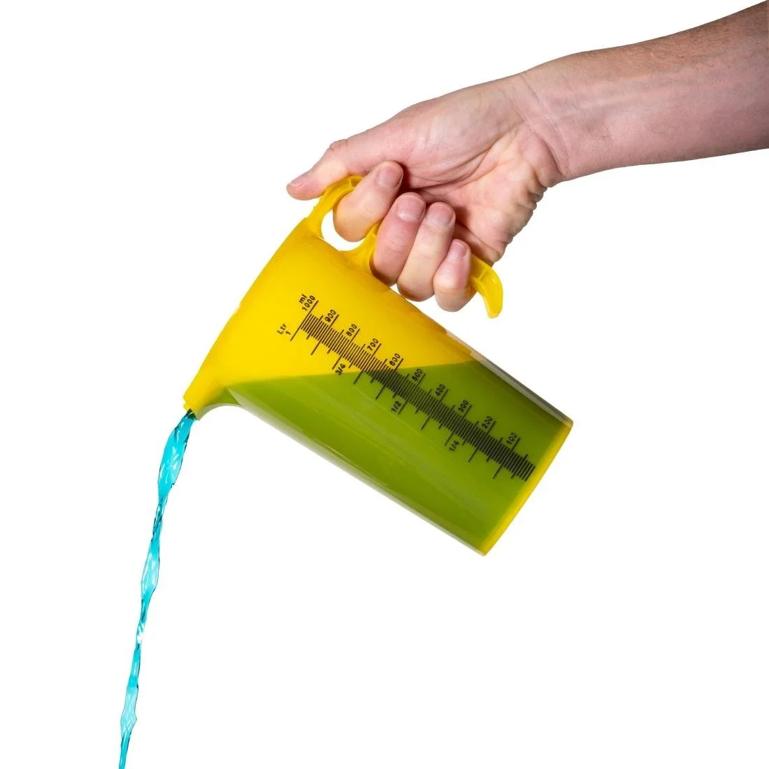 Pro-Measures Polypropylene Measuring Jug Yellow 1Ltr - Image 2