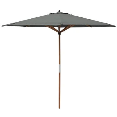 Rowlinson Willington Wooden Parasol Grey 2.7m - Image 7