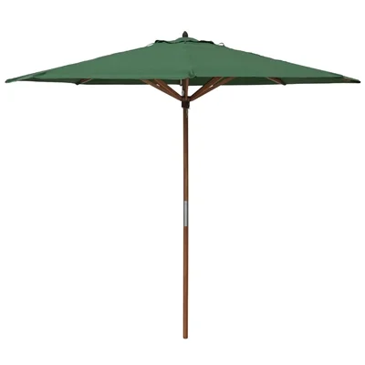Rowlinson Willington Wooden Parasol Green 2.7m - Image 7