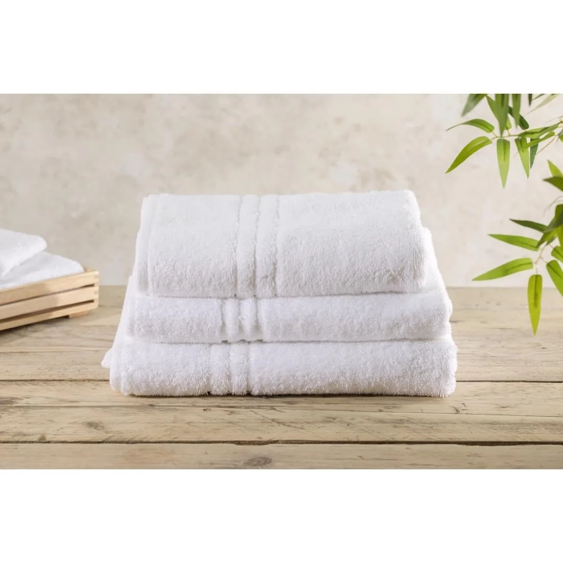 EcoKnit Bath Towel White, 600gsm - Image 4