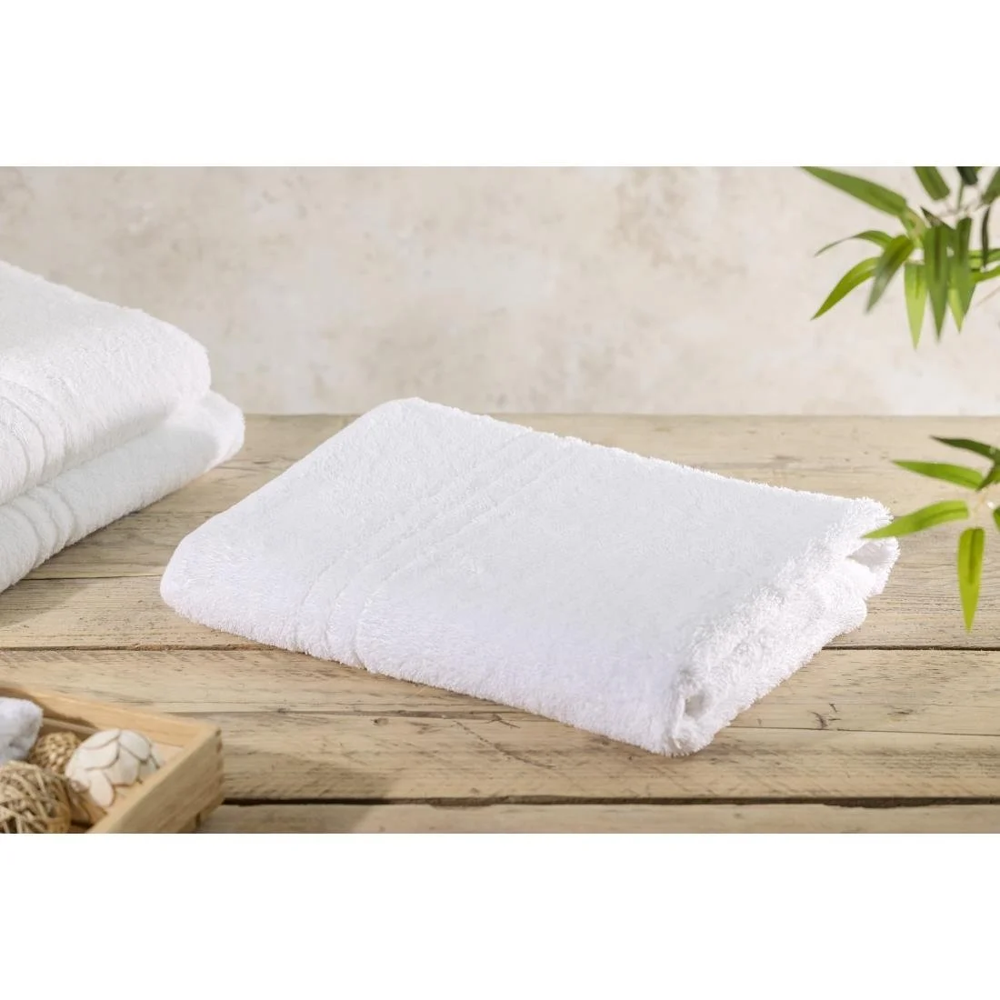 EcoKnit Bath Towel White, 600gsm - Image 6