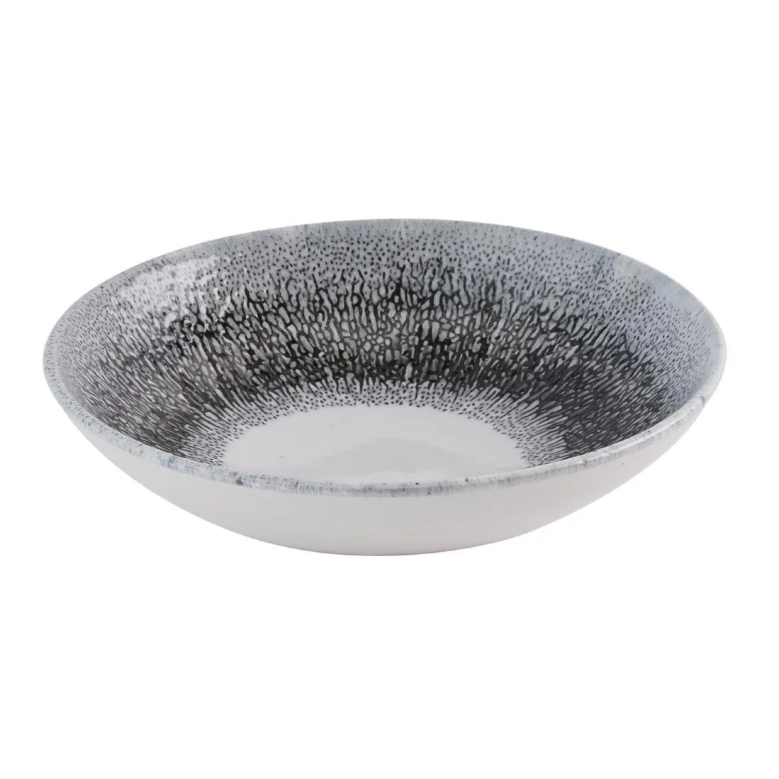 Churchill Studio Prints Fusion Black Evolve Coupe Bowls 182mm (12 Pack) - Image 2