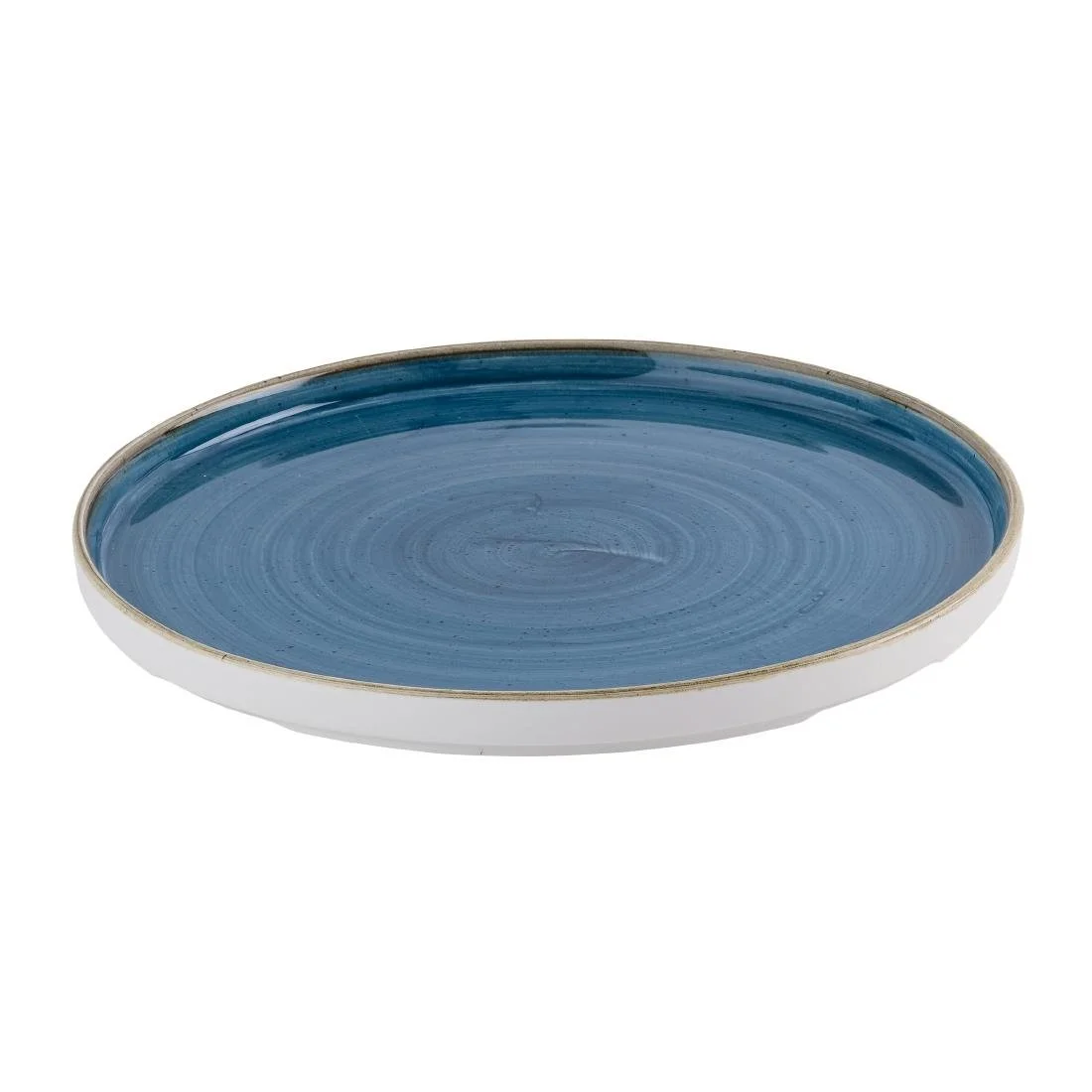 Churchill Stonecast Java Blue Walled Plates 260mm (6 Pack) - Image 2