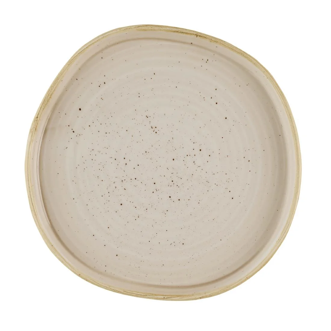 Churchill Stonecast Nutmeg Cream Organic Walled Plates 206mm (6 Pack)