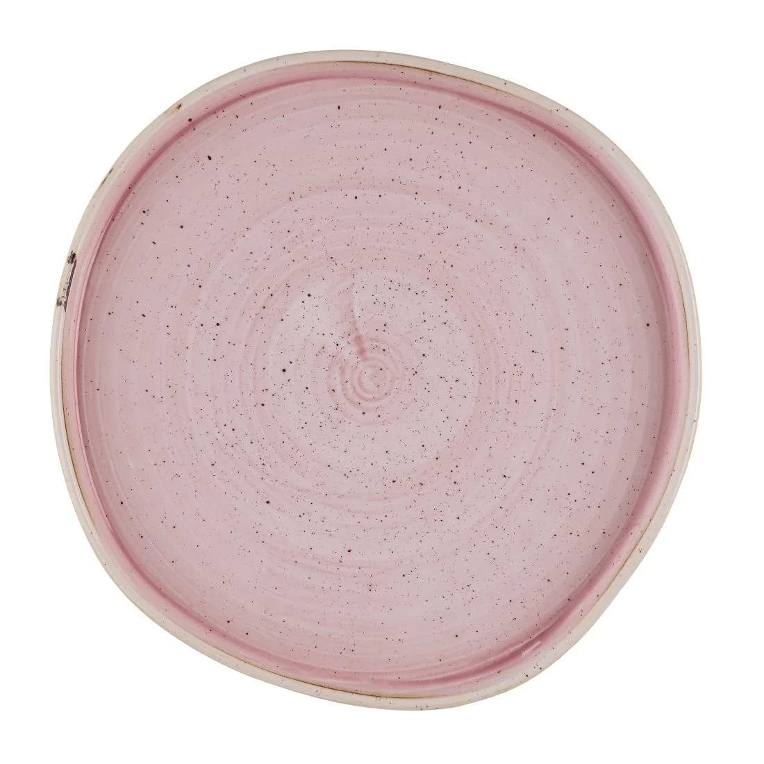 Churchill Stonecast Petal Pink Organic Walled Plates 257mm (6 Pack)