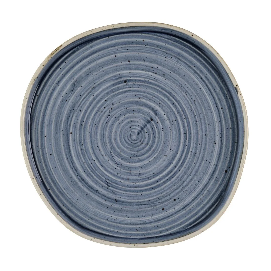 Churchill Stonecast Blueberry Organic Walled Plates 257mm (6 Pack)
