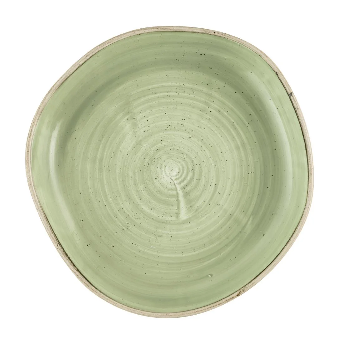 Churchill Stonecast Sage Green Organic Walled Bowls 232mm (6 Pack)
