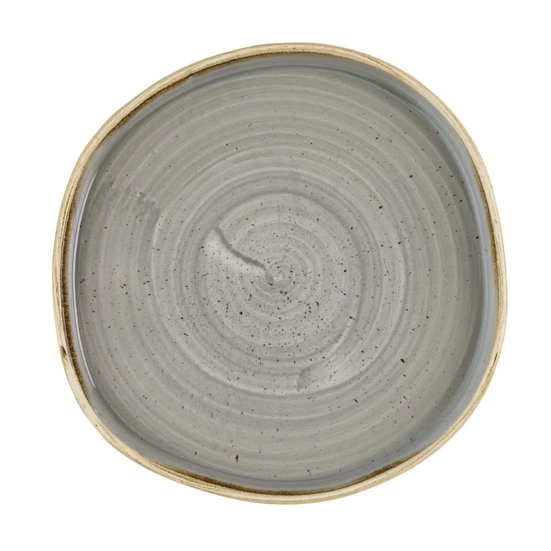 Churchill Stonecast Grey Organic Walled Plates 206mm (6 Pack)