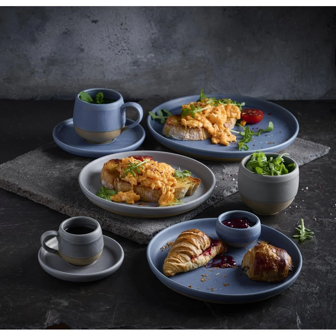 Churchill Emerge Oslo Blue Saucers 181mm (6 Pack) - Image 2