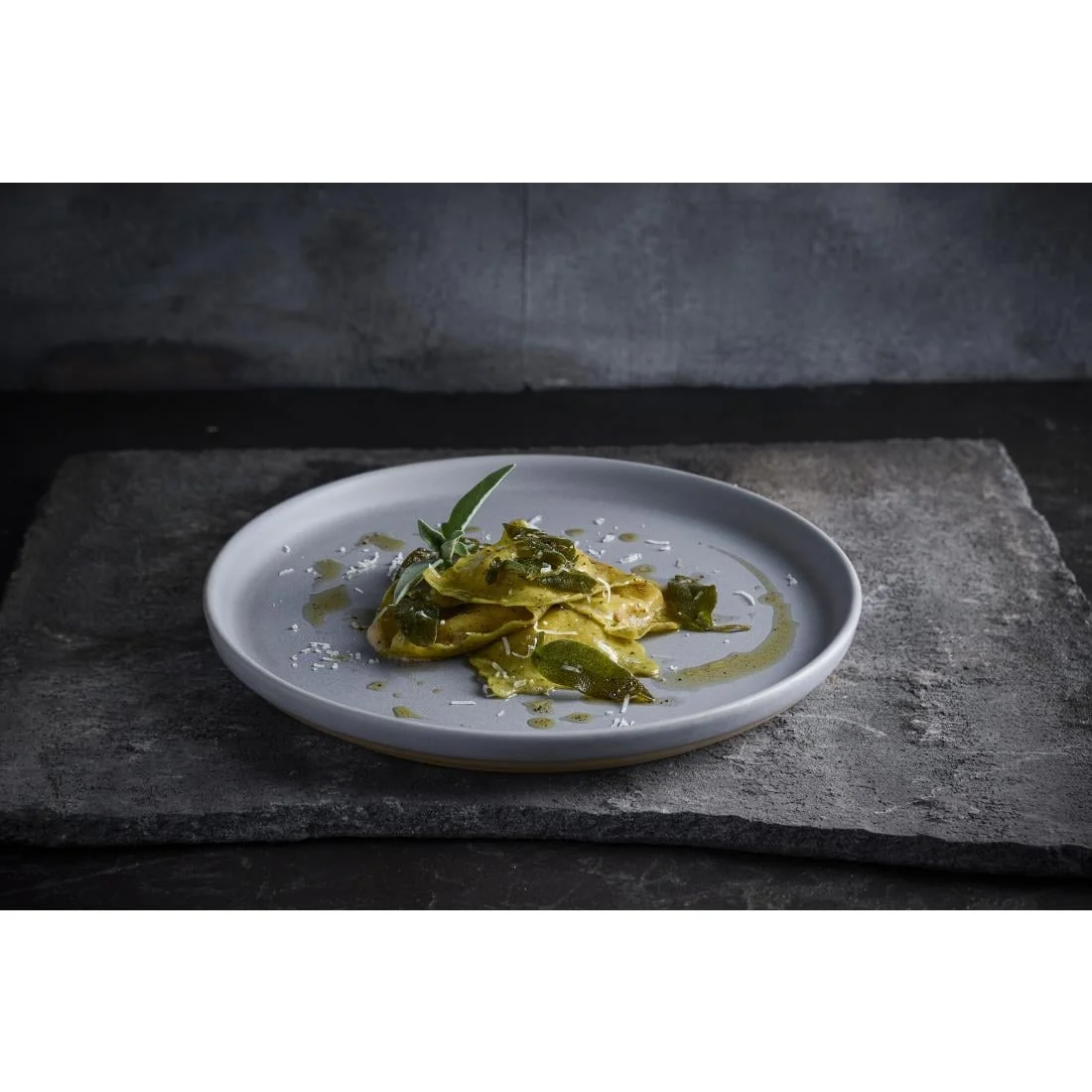 Churchill Emerge Seattle Grey Walled Plates 206mm (6 Pack) - Image 3