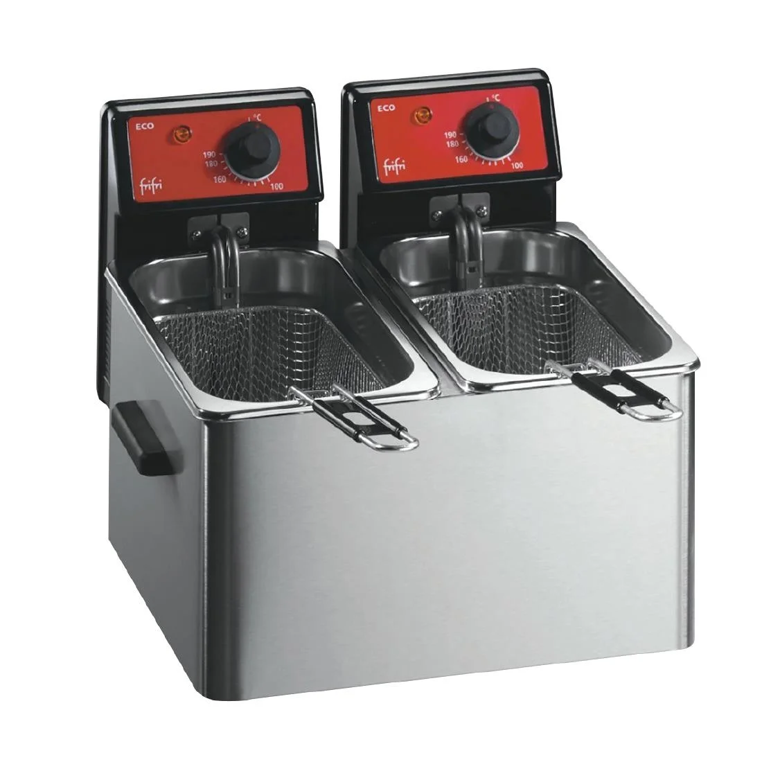 FriFri Electric Countertop Fryer Three Phase Eco 4+4