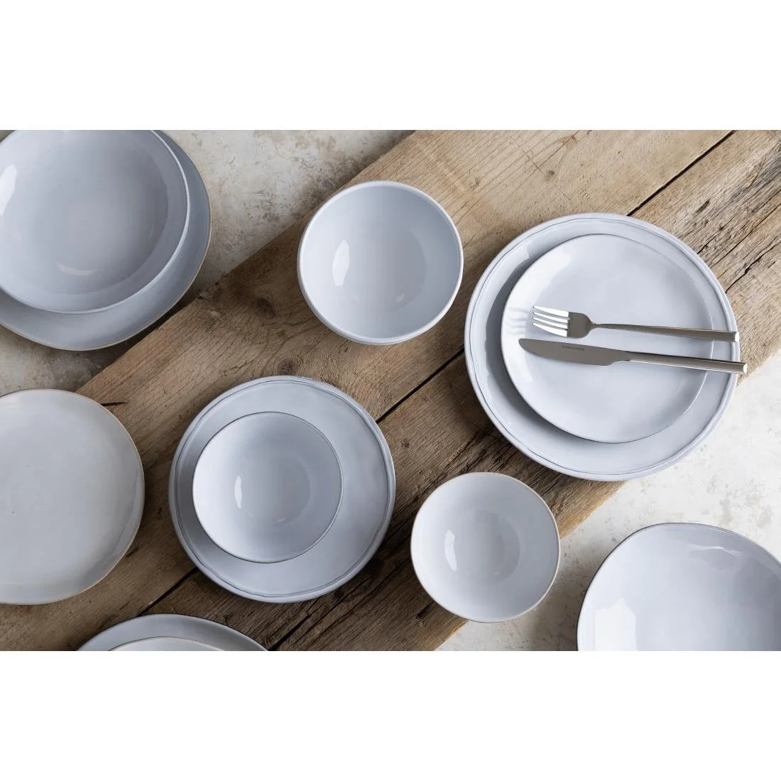 Olympia Raw Recycled Clay Coupe Plates Charcoal 220mm (6 Pack) - Image 3